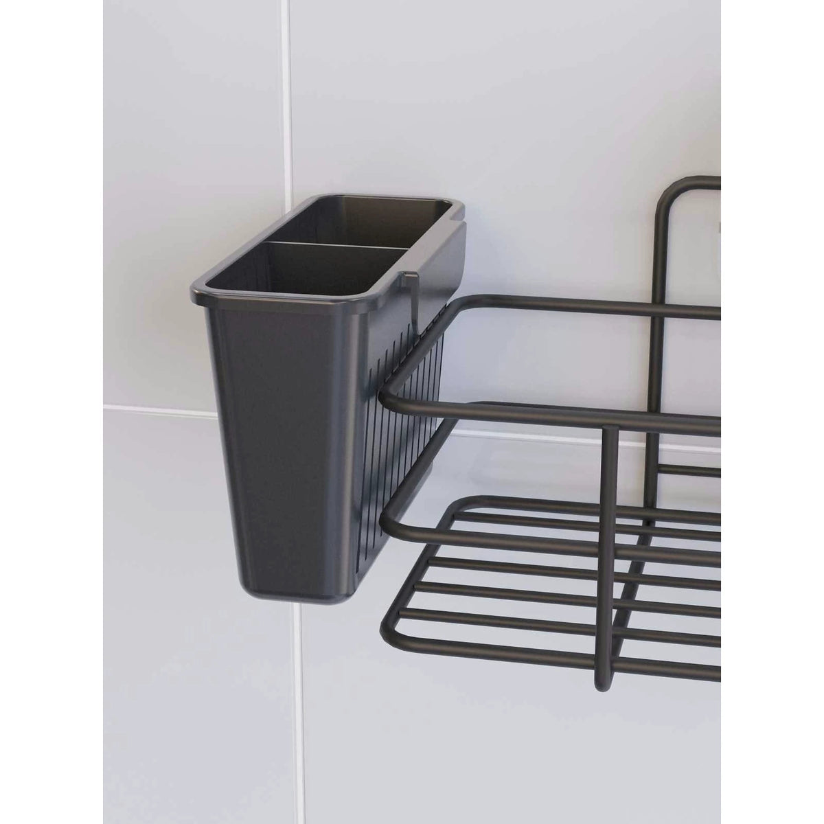 Organizator SY302K, negru, metal, 36x9x12 cm