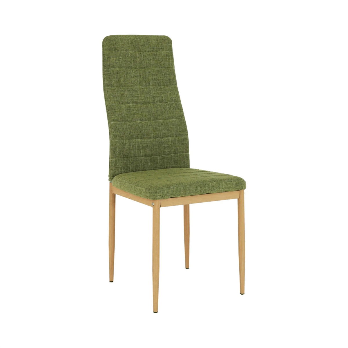 Scaun COLETA NOVA, verde/fag, stofa clasica/metal, 41x49x96 cm