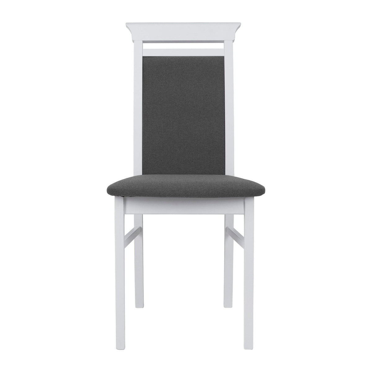 Scaun IDENTO, gri/alb, stofa/lemn, 44x57x95 cm
