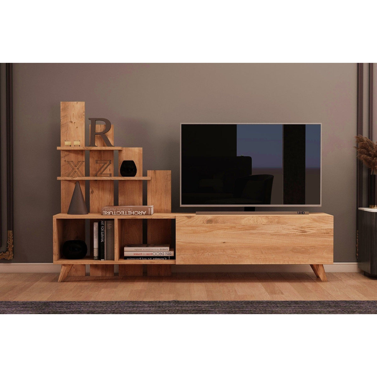 Comoda TV 505CRL1911, atlantic pin, PAL, 160x33x115 cm