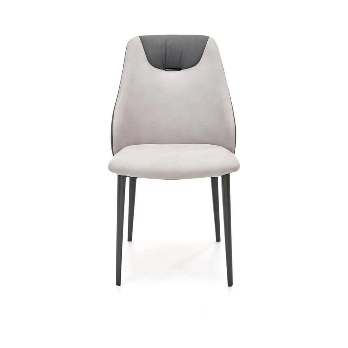 Scaun K470, gri/negru, stofa clasica/metal, 48x62x85 cm