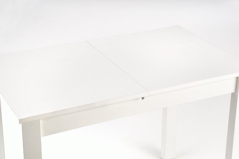Masa extensibila GINO, alb, PAL furniruit, 100/138x60x75 cm