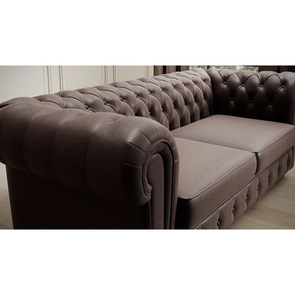 Canapea CHESTERFIELD 3, personalizabil materiale gama Oferta Avantaj, 206x96x77 cm