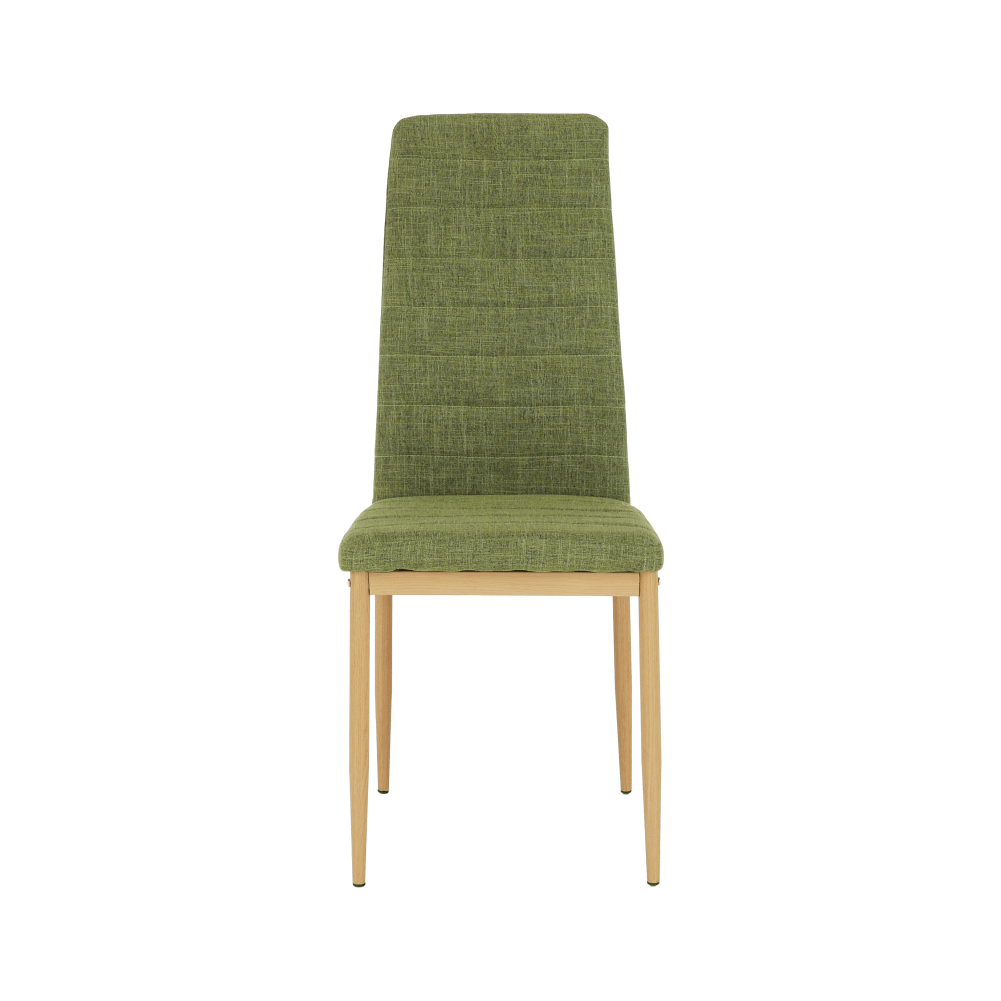 Scaun COLETA NOVA, verde/fag, stofa clasica/metal, 41x49x96 cm