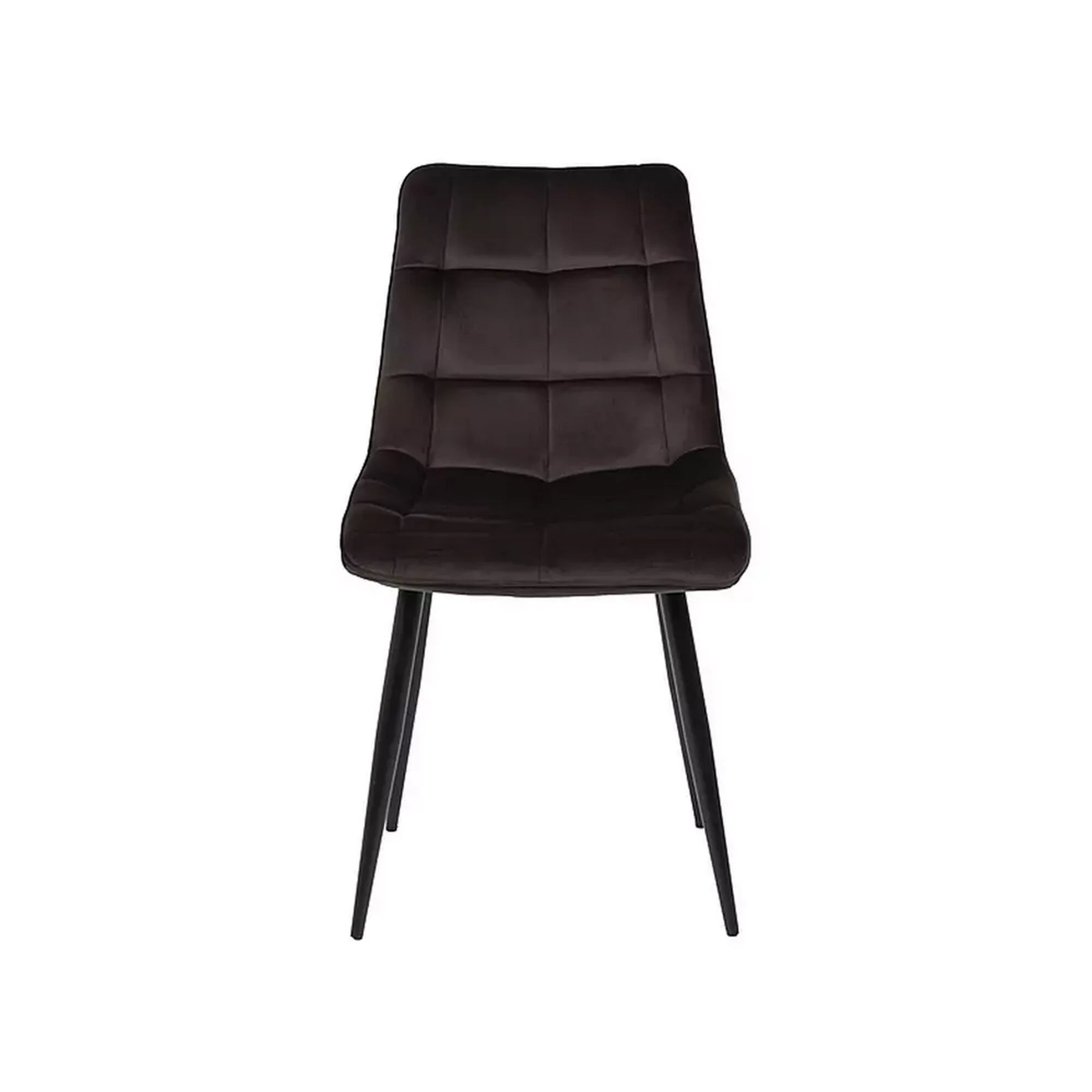 Scaun CHIC, maro - Bluvel 48, stofa catifelata/metal, 50x58x88 cm