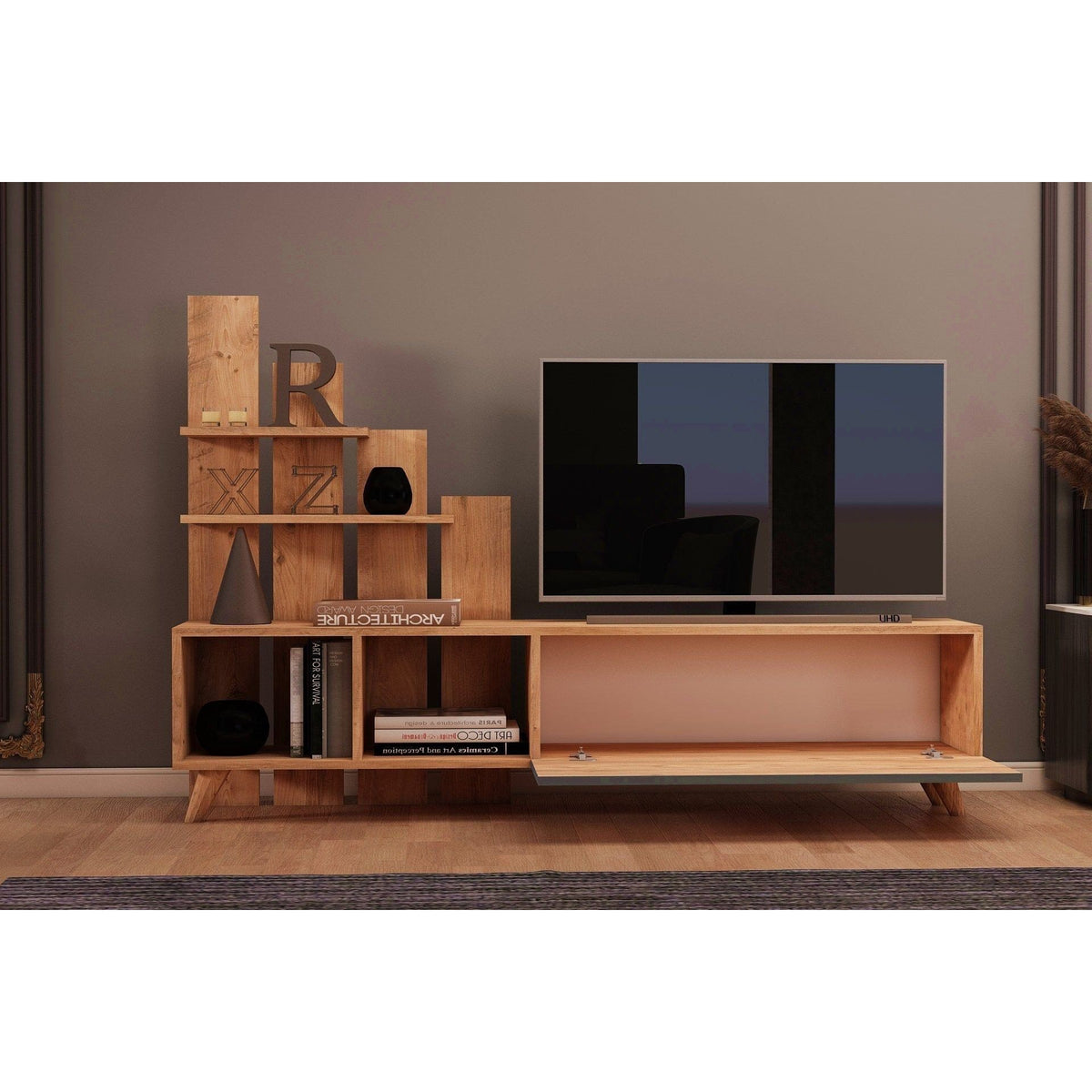 Comoda TV 505CRL1911, atlantic pin, PAL, 160x33x115 cm