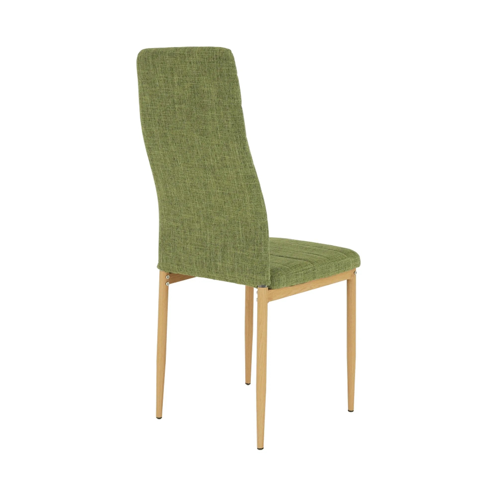 Scaun COLETA NOVA, verde/fag, stofa clasica/metal, 41x49x96 cm