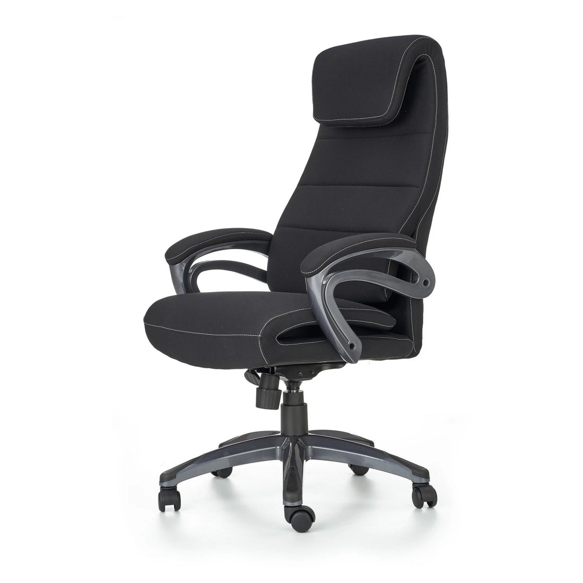 Scaun birou SIDNEY, negru, stofa, 65x70x117/125 cm