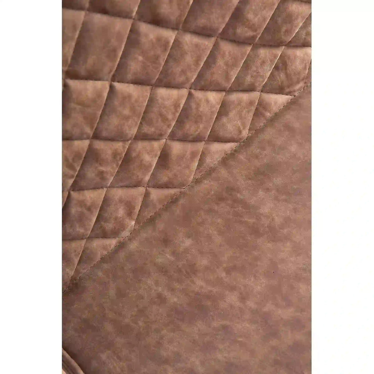 Scaun K265, maro/negru, piele ecologica/metal, 43x58x94 cm