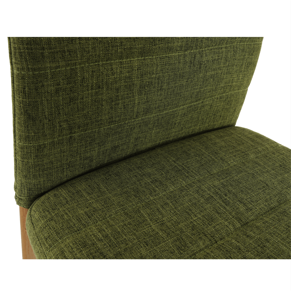 Scaun COLETA NOVA, verde/fag, stofa clasica/metal, 41x49x96 cm
