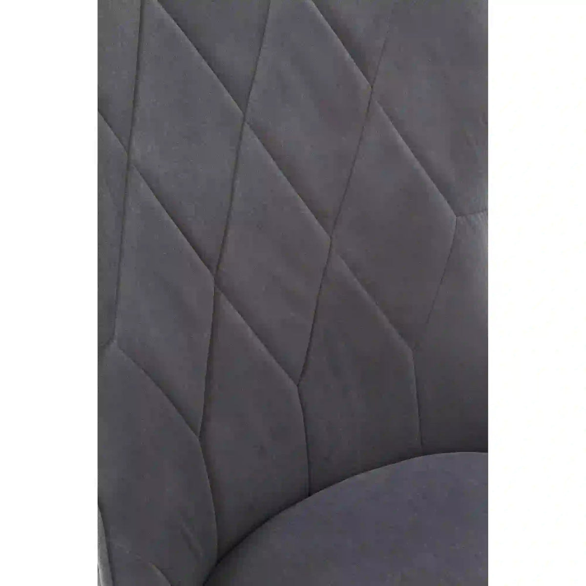 Scaun gri inchis K366, stofa catifelata/metal, 52x58x92 cm
