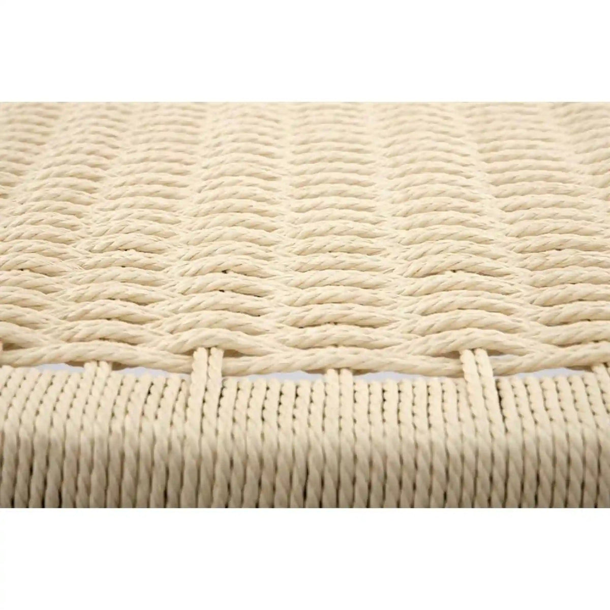 Scaun de gradina FODEN, bej deschis/negru, rattan natural/lemn, 65x74x84 cm