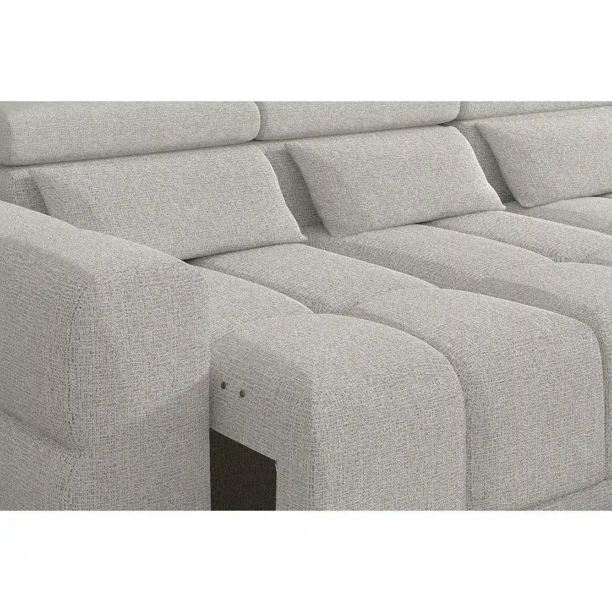 Coltar PANAMA BOX S, personalizabil materiale Gama Oferta Avantaj, cu lada depozitare si reglaj electric, 290x188x98 cm