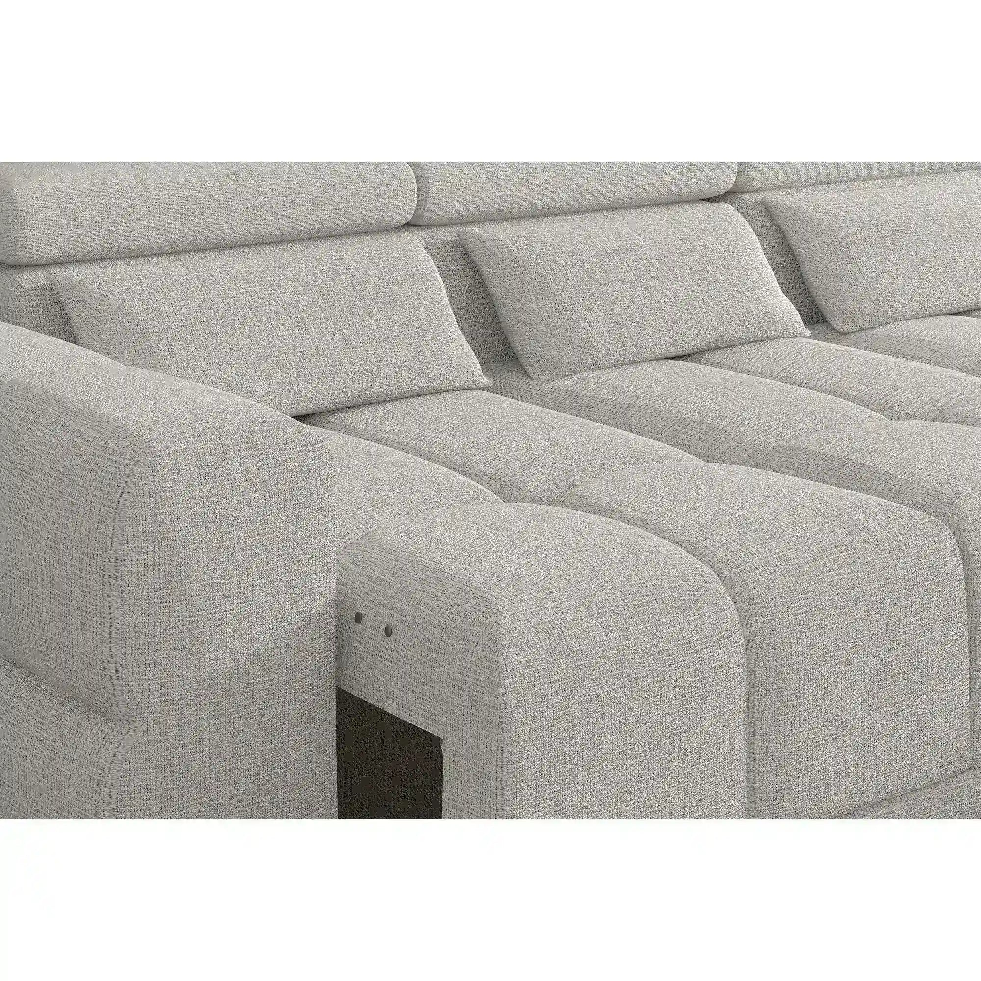 Coltar PANAMA S, personalizabil materiale Gama Premium, cu reglaj electric, 290x188x98 cm