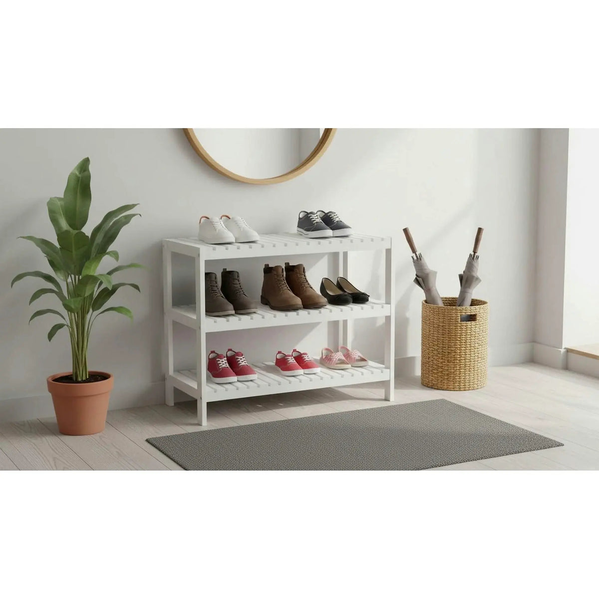 Pantofar ADITA TYP 2, alb, 72x26x58 cm