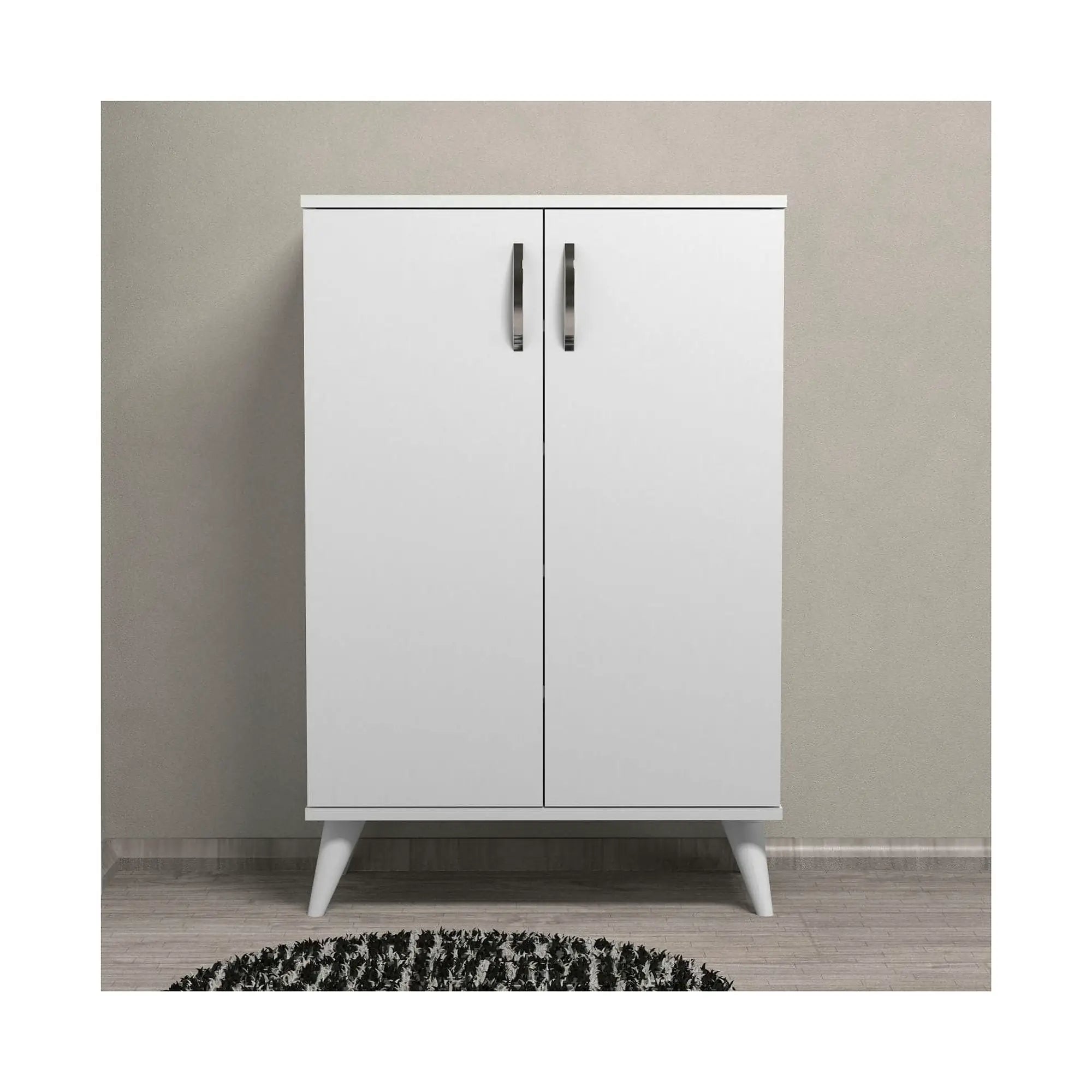 Pantofar AYK0101, alb, PAL, 72x34x109 cm