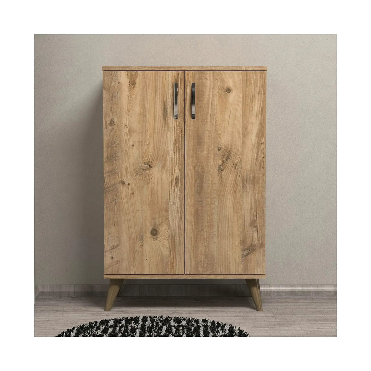 Pantofar AYK0102, stejar, PAL, 72x36x109 cm
