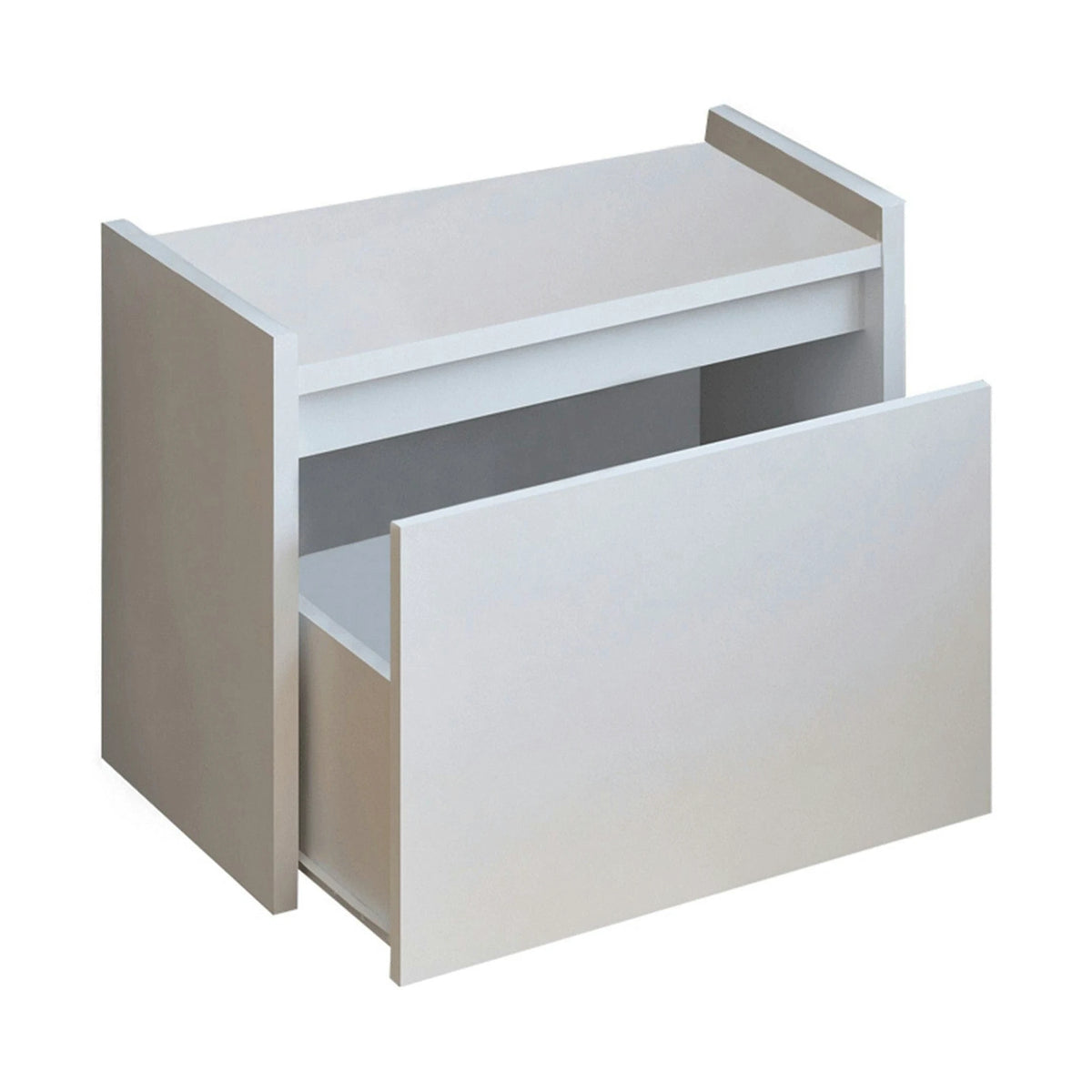 Pantofar BERGI, alb, DTD laminat, 60x30x45 cm
