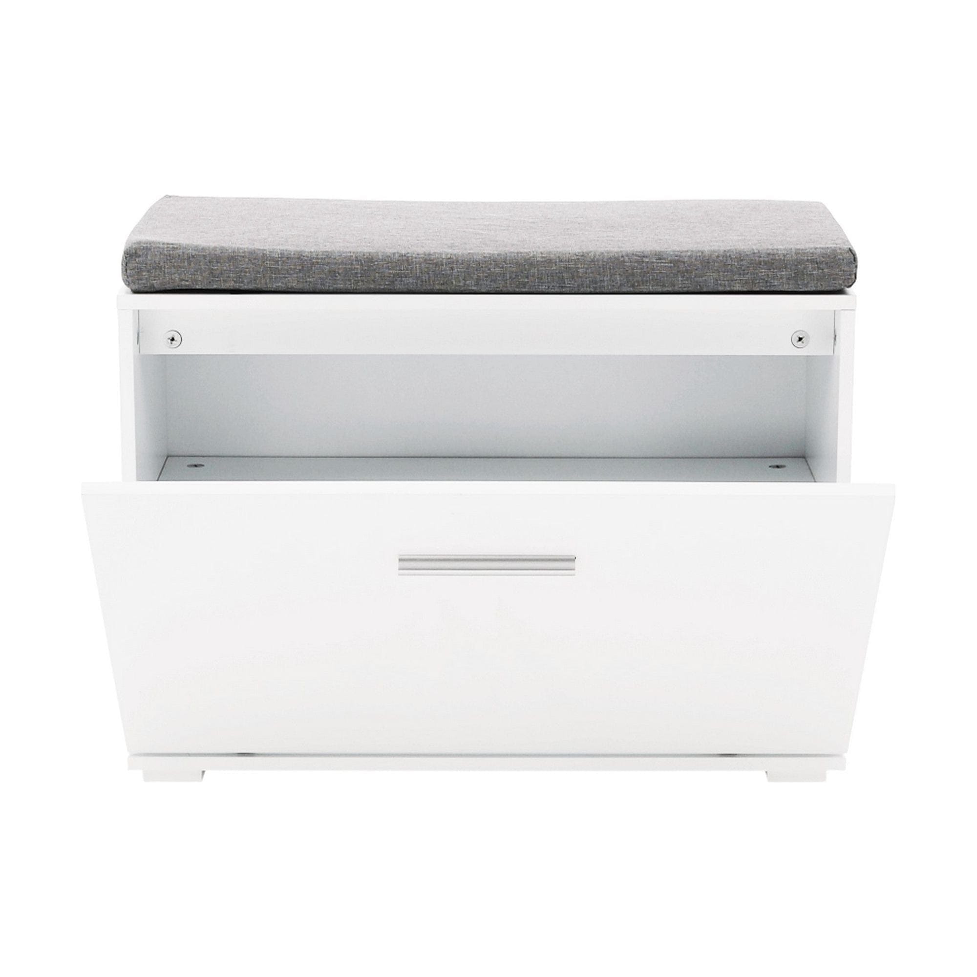 Pantofar BOKSA, alb/gri, 60x27x45 cm