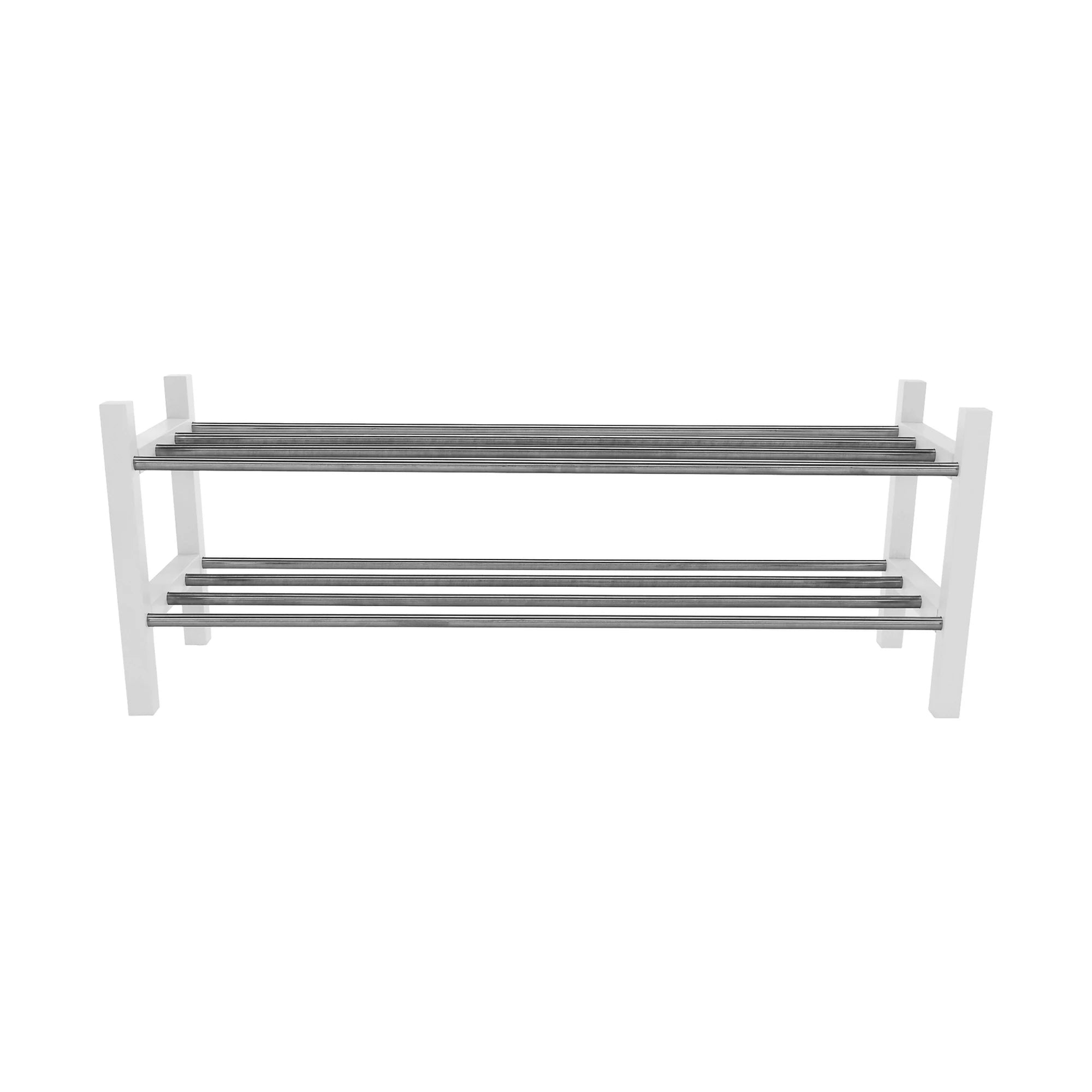 Pantofar BRESO, alb/argintiu, 100x30x37 cm