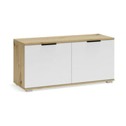 Pantofar CLIF ST-100, stejar artisan/alb, PAL laminat, 100x38x48 cm