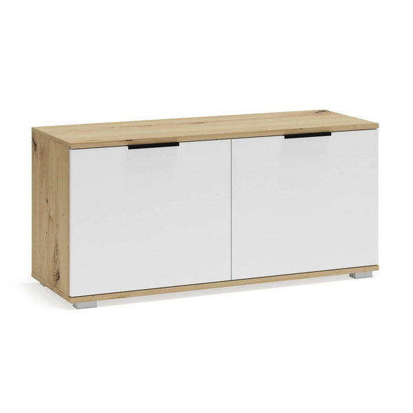 Pantofar CLIF ST-100, stejar artisan/alb, PAL laminat, 100x38x48 cm