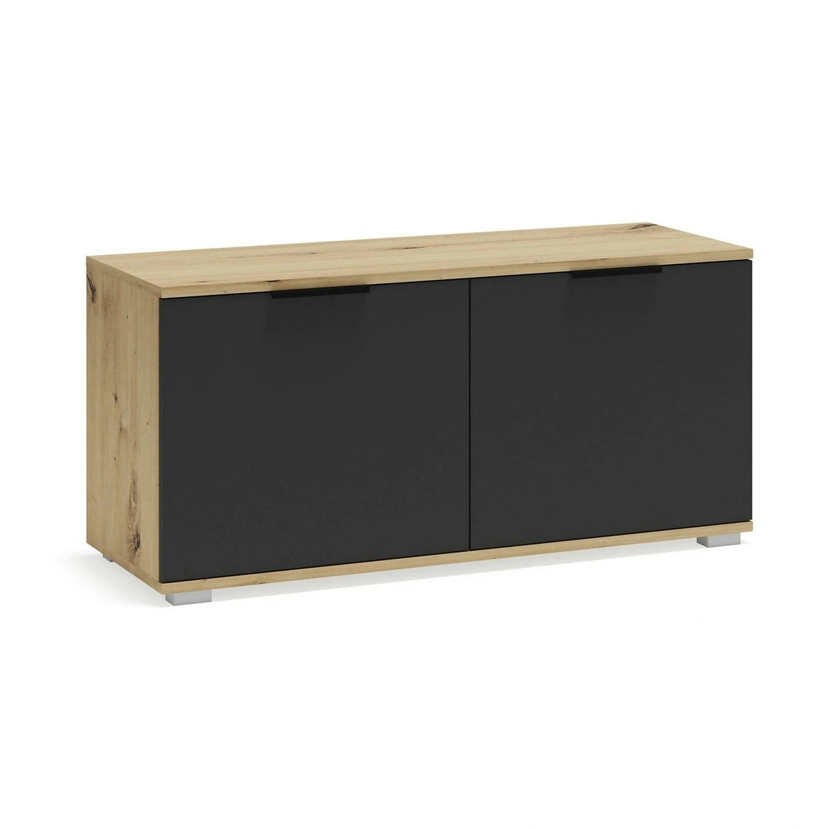 Pantofar CLIF ST-100, stejar artisan/gri antracit, PAL laminat, 100x38x48 cm