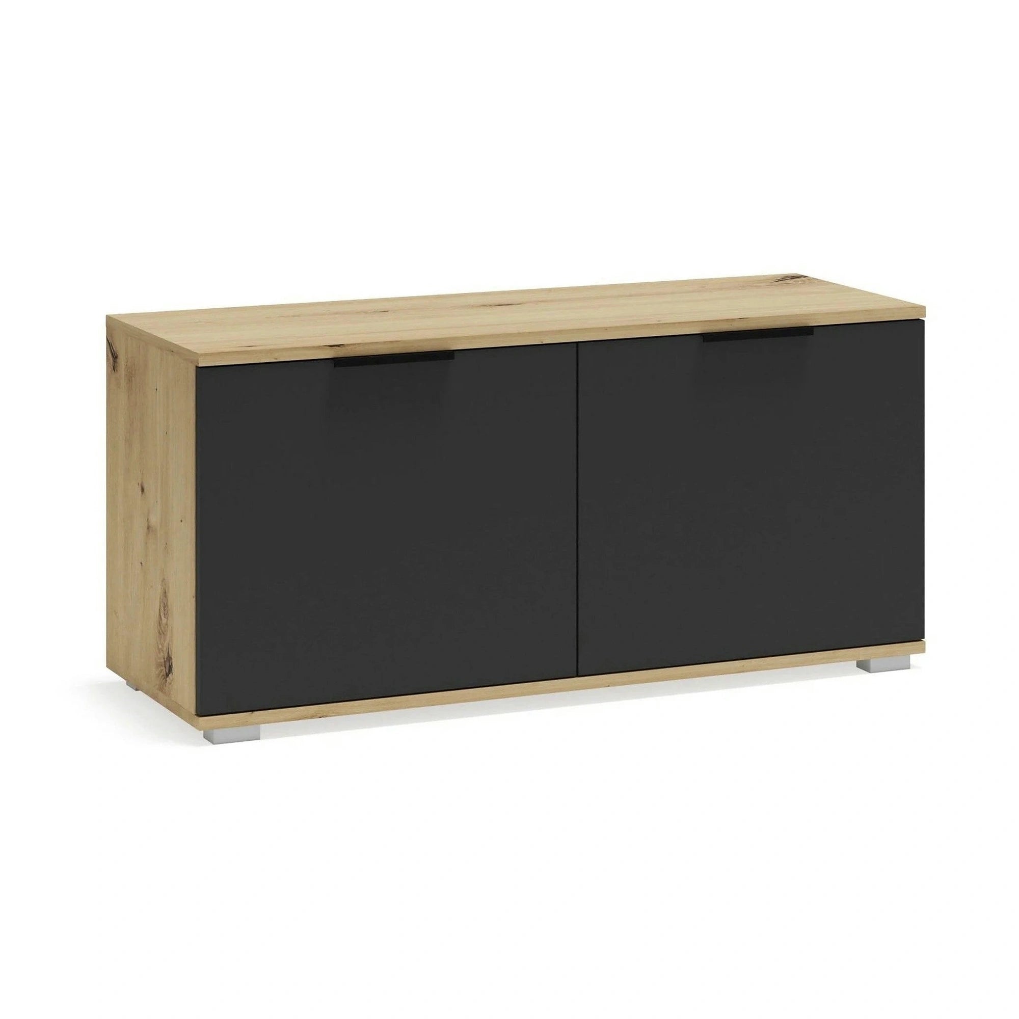 Pantofar CLIF ST-100, stejar artisan/gri antracit, PAL laminat, 100x38x48 cm