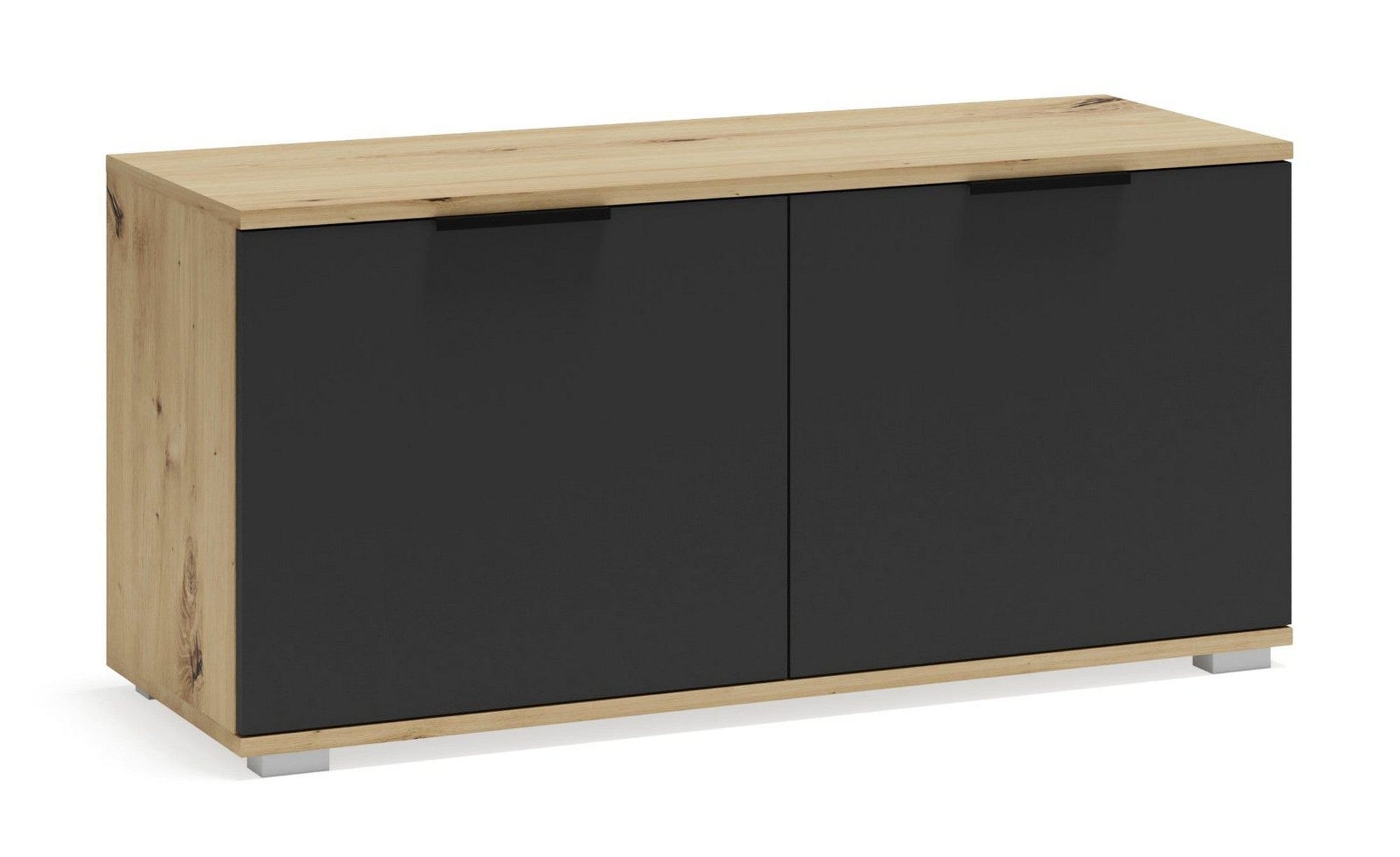 Pantofar CLIF ST-100, stejar artisan/gri antracit, PAL laminat, 100x38x48 cm