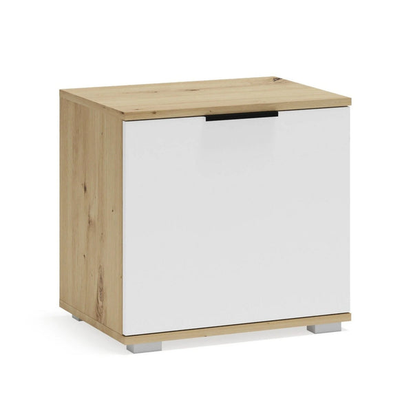 Pantofar CLIF ST-50, stejar artisan/alb, PAL laminat, 50x38x48 cm