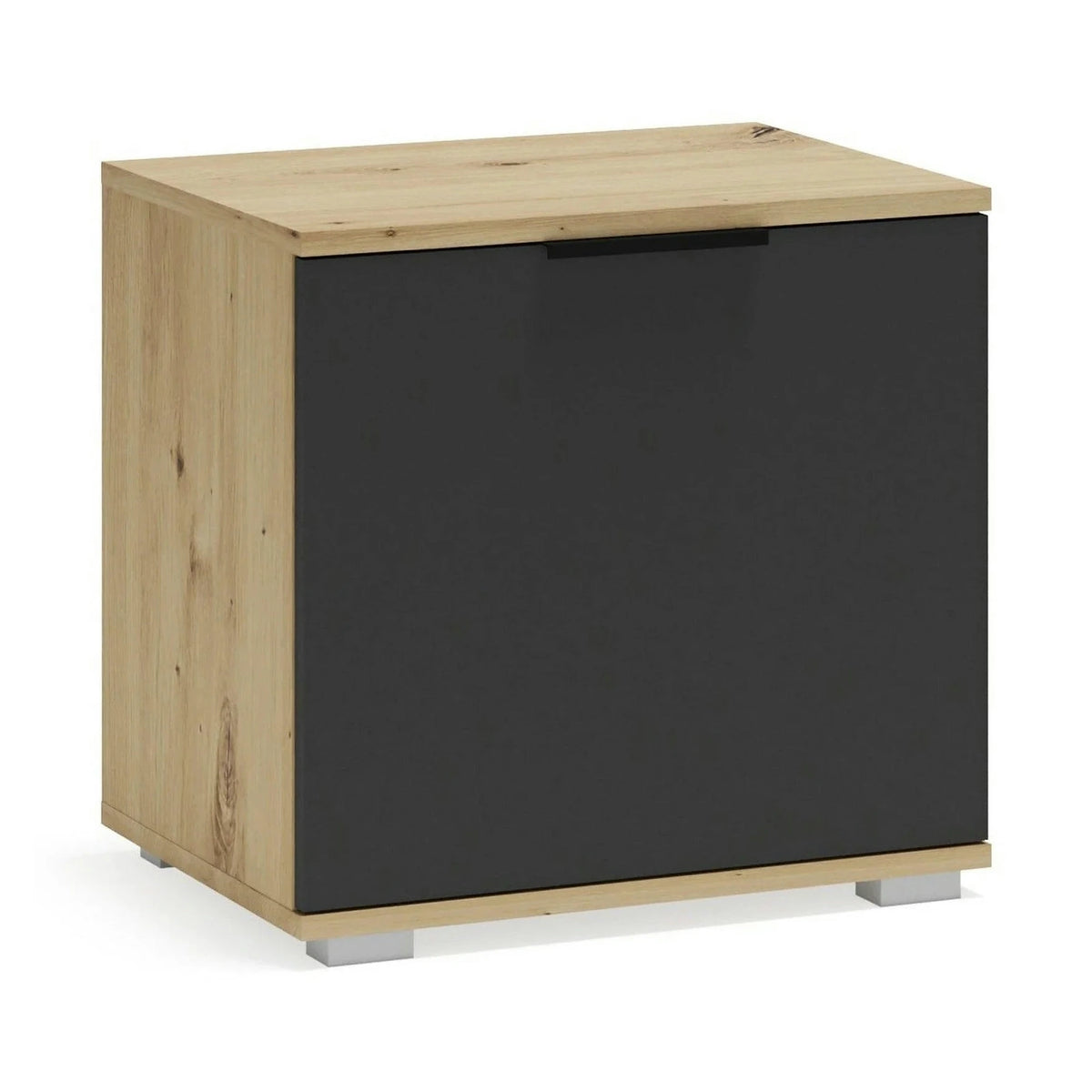 Pantofar CLIF ST-50, stejar artisan/gri antracit, PAL laminat, 50x38x48 cm