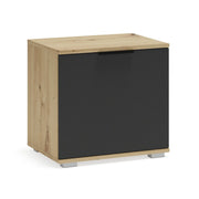 Pantofar CLIF ST-50, stejar artisan/gri antracit, PAL laminat, 50x38x48 cm