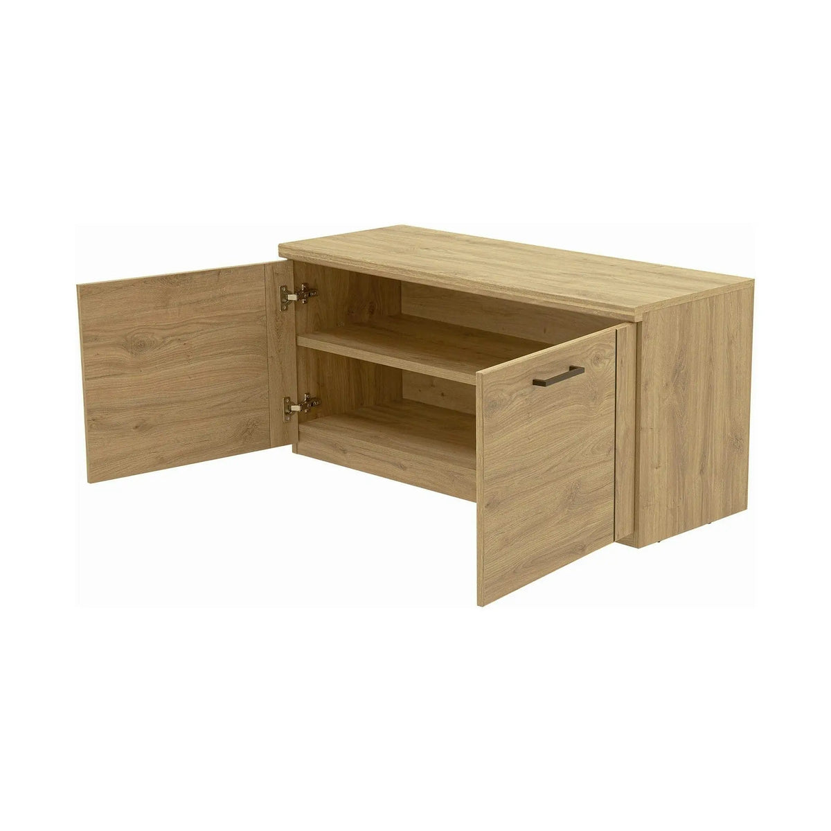 Pantofar DOORSET, stejar navarra, PAL laminat, 110x41x53 cm
