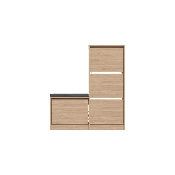 Pantofar DUDE, stejar, PAL melaminat, 105x26x119 cm