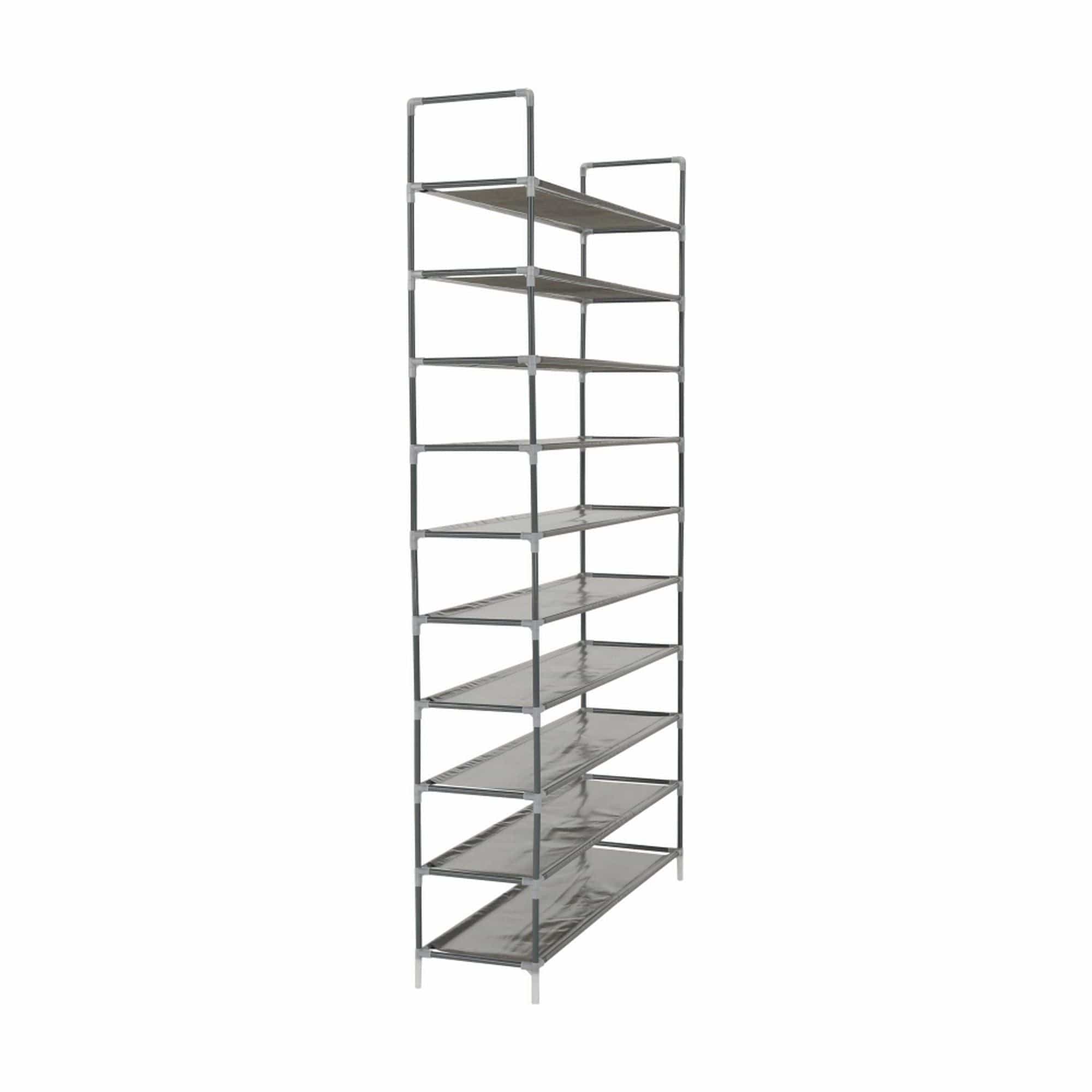 Pantofar FILOU, gri, metal/material textil, 100x27x175 cm