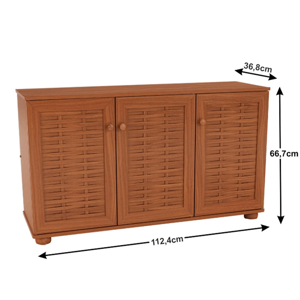 Pantofar FP 02, cires american, 112x37x67 cm