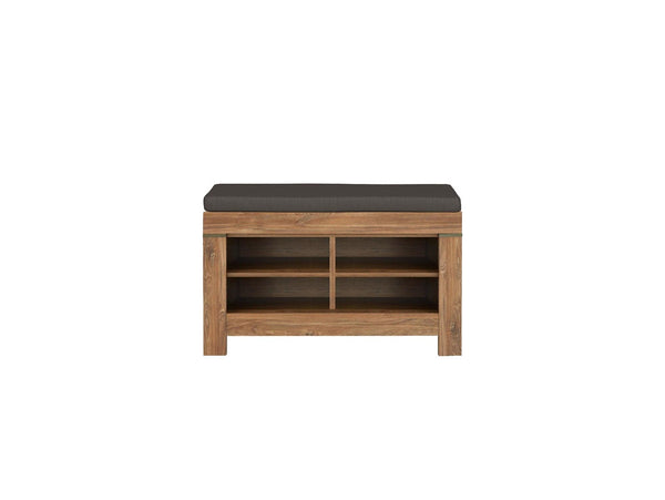 Pantofar GERMAN, stejar/gri, PAL, 90x39x50 cm