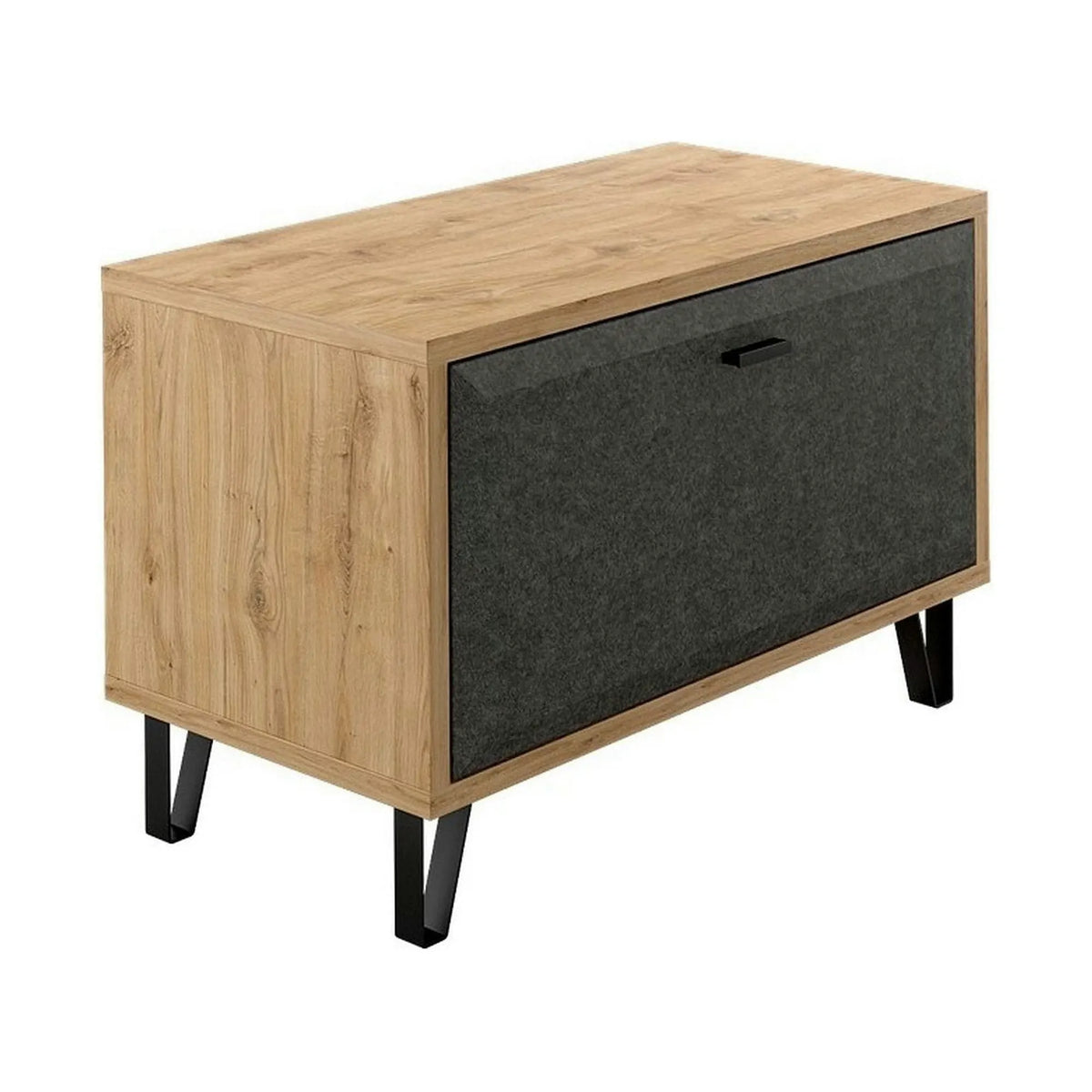 Pantofar GRACE, stejar/gri antracit, PAL laminat, 79x42x51 cm