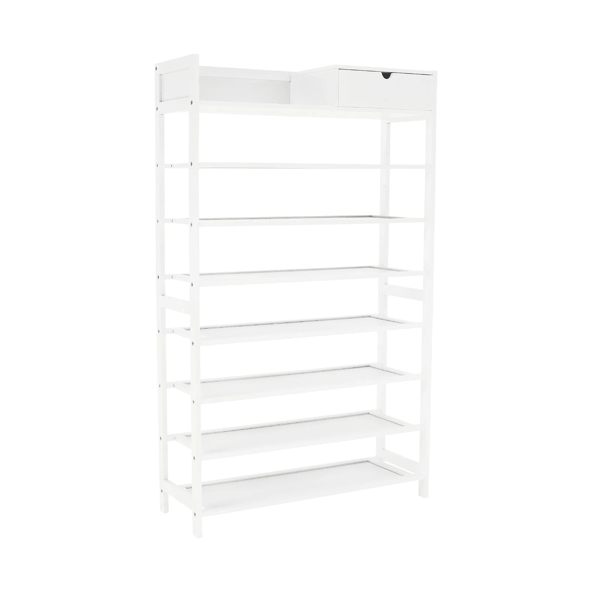 Pantofar KATLEY, alb, lemn, 70x25x117 cm