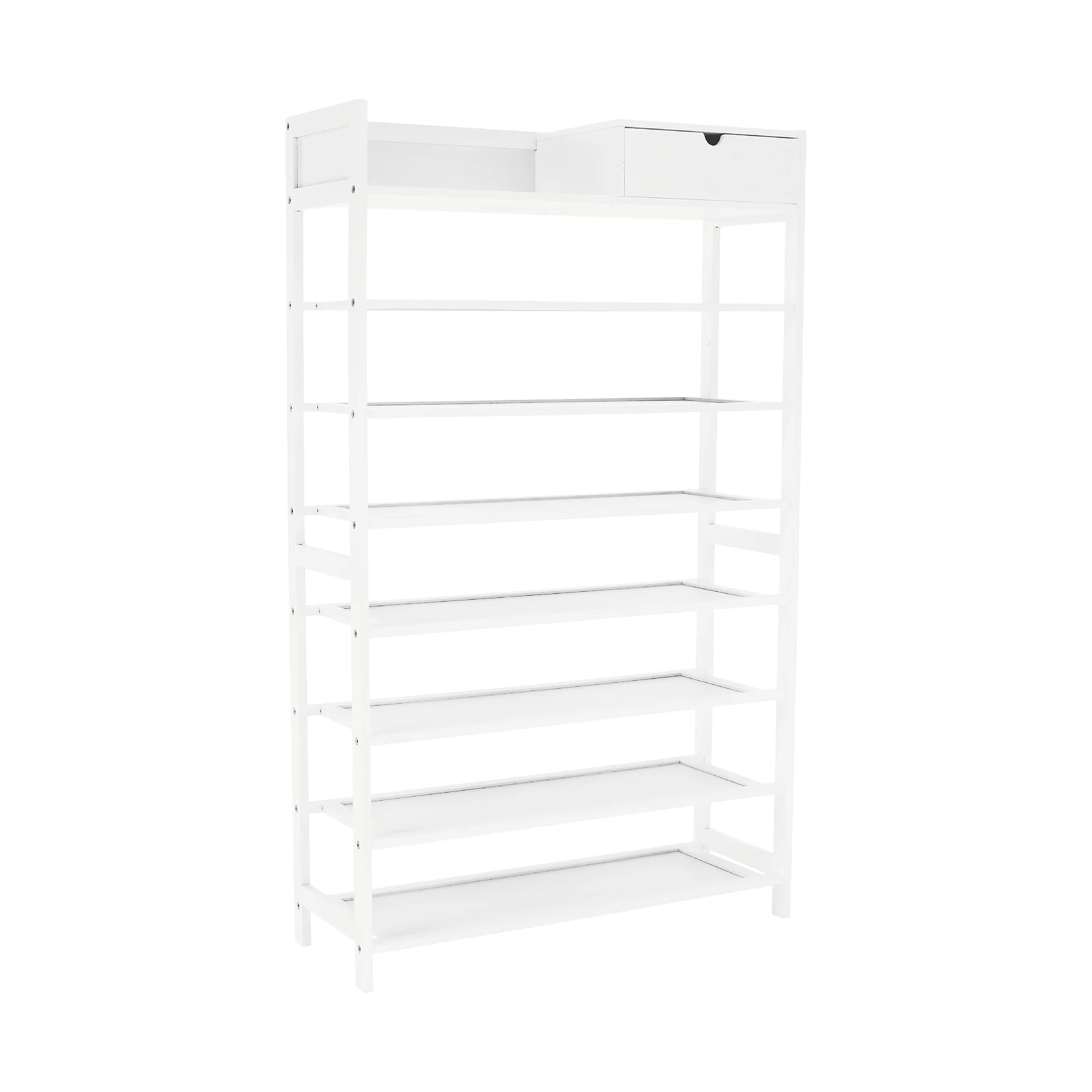 Pantofar KATLEY, alb, lemn, 70x25x117 cm