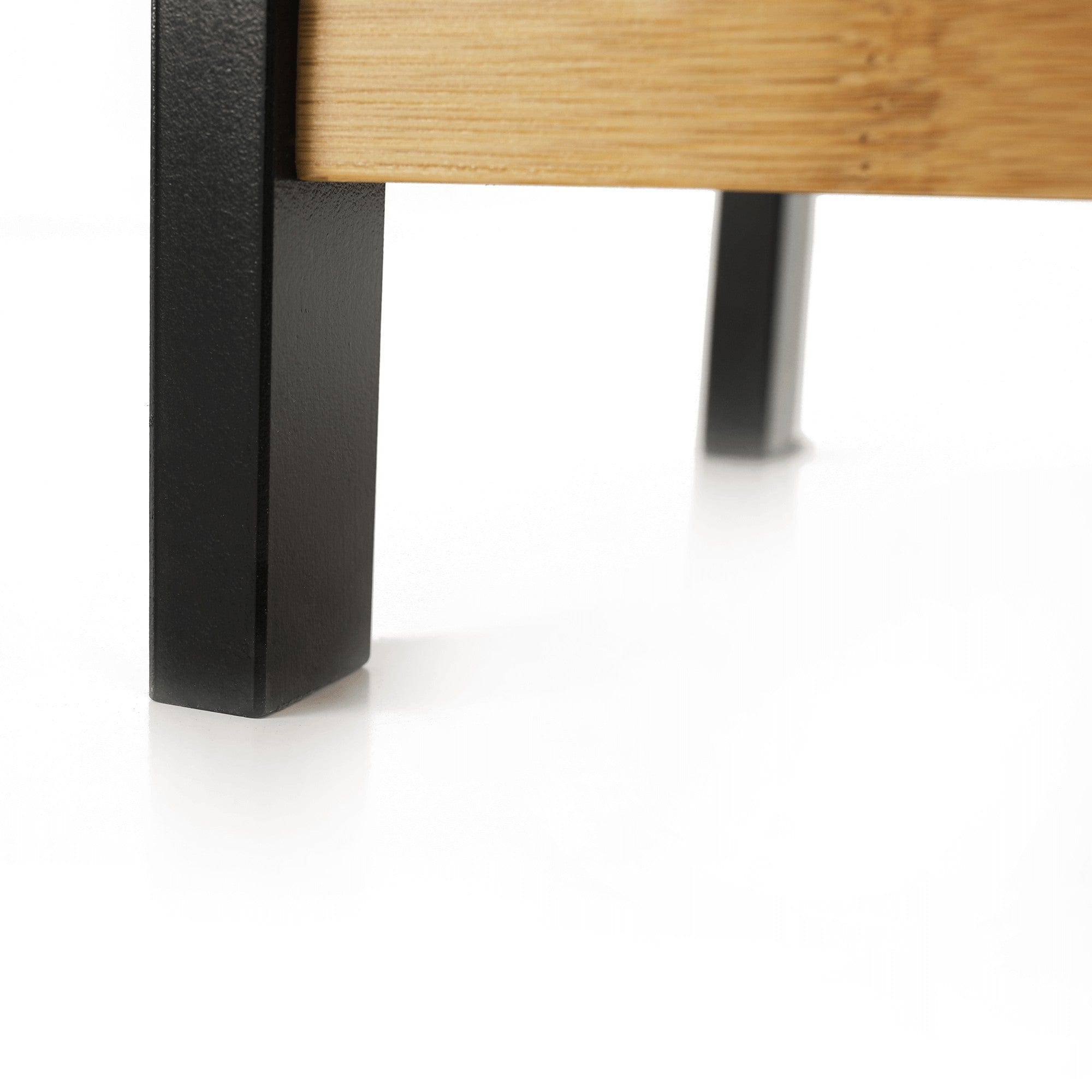 Pantofar KONTRE, negru/stejar, 70x26x34 cm