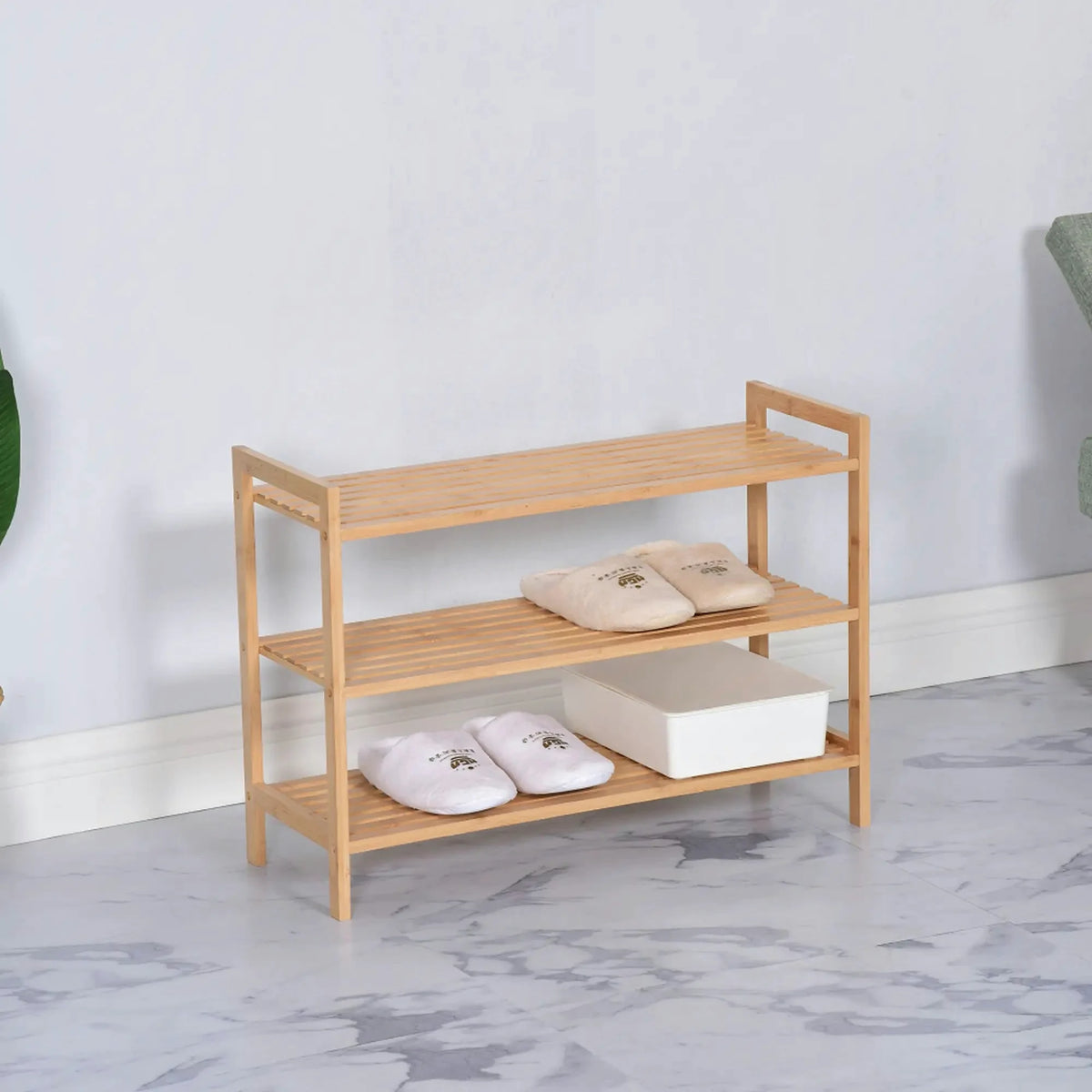 Pantofar KRENO, bambus, 70x26x50 cm