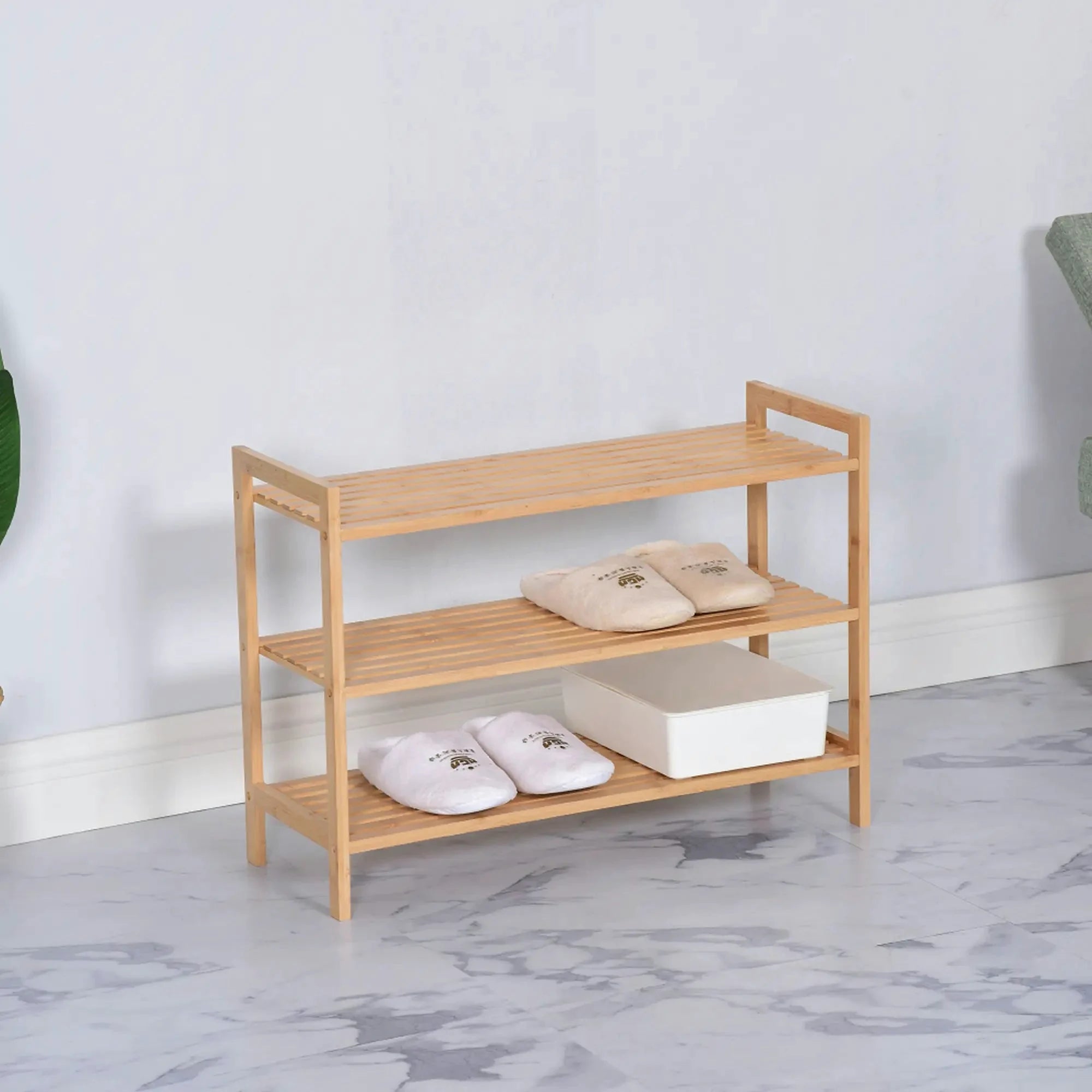 Pantofar KRENO, bambus, 70x26x50 cm