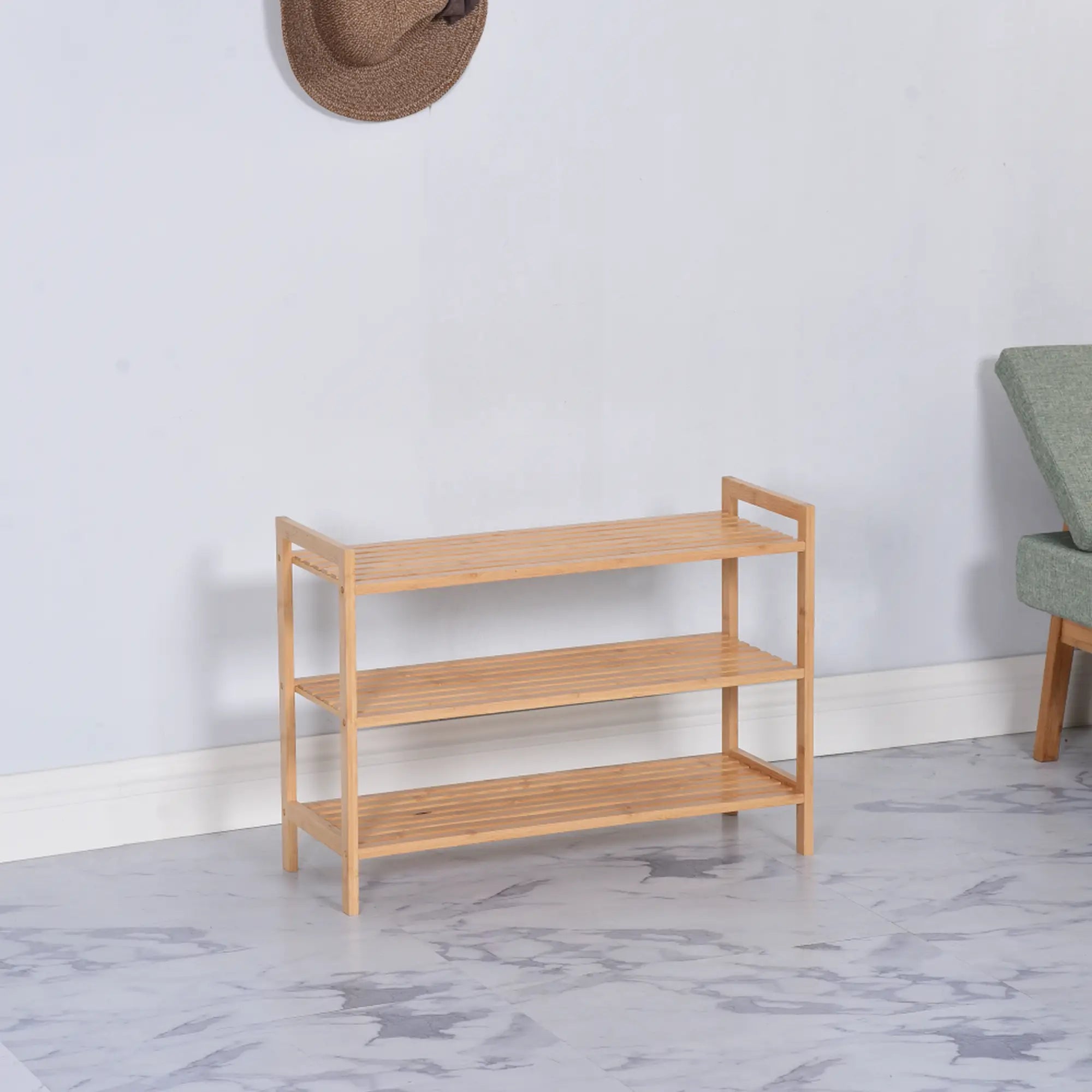 Pantofar KRENO, bambus, 70x26x50 cm