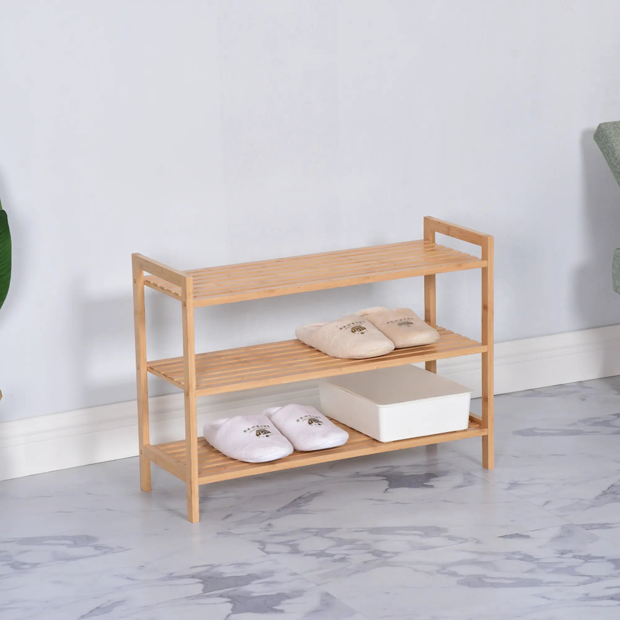 Pantofar KRENO, bambus, 70x26x50 cm