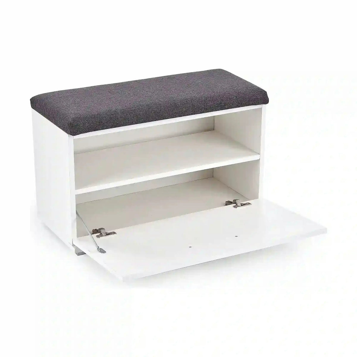Pantofar LIMA ST2, gri/alb, PAL laminat, 70x32x45 cm
