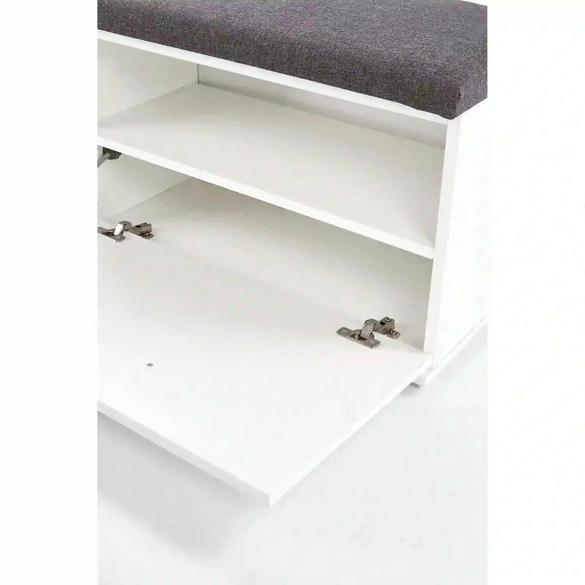 Pantofar LIMA ST2, gri/alb, PAL laminat, 70x32x45 cm