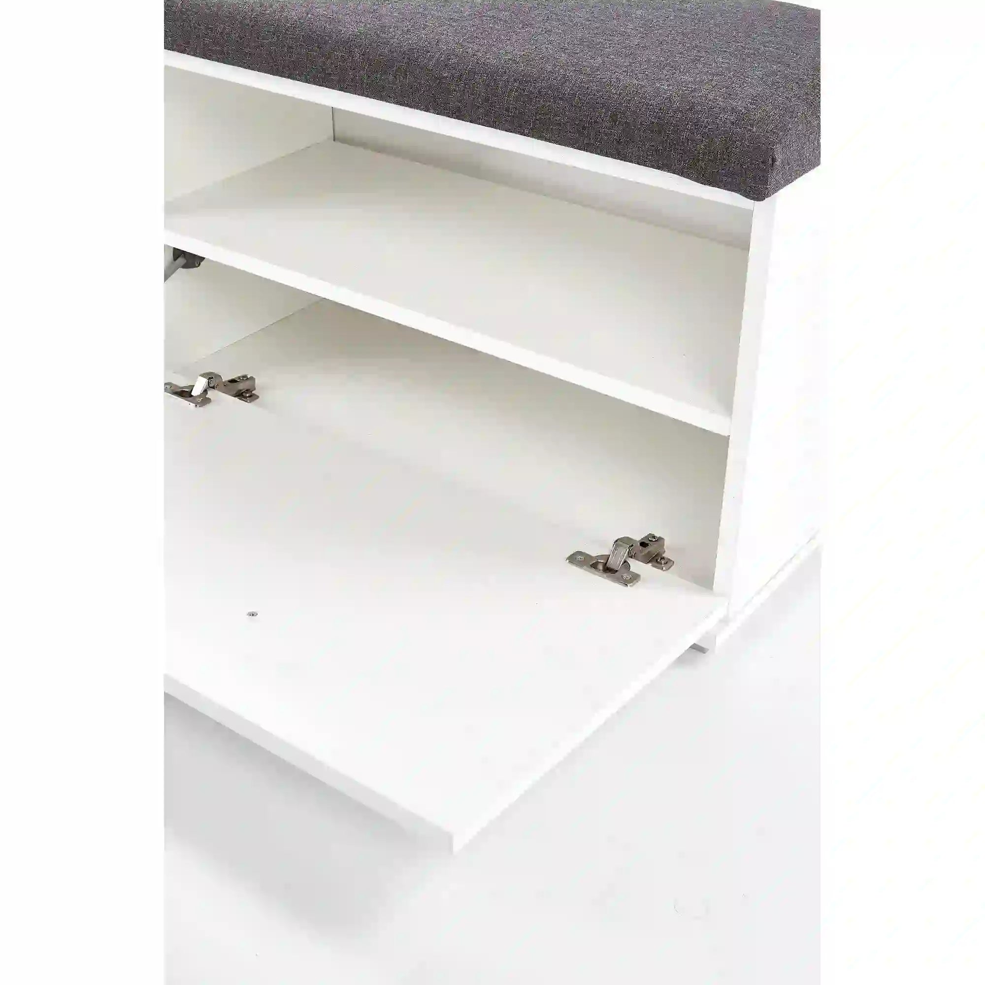 Pantofar LIMA ST2, gri/alb, PAL laminat, 70x32x45 cm