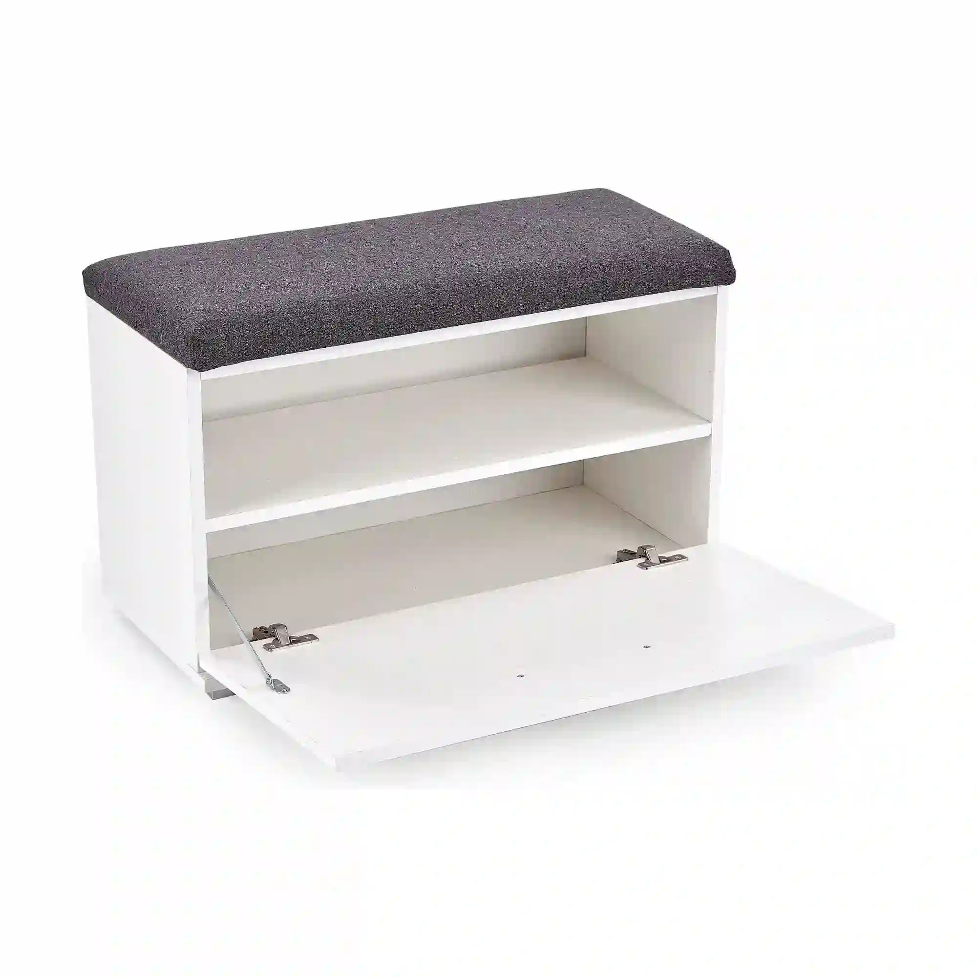 Pantofar LIMA ST2, gri/alb, PAL laminat, 70x32x45 cm