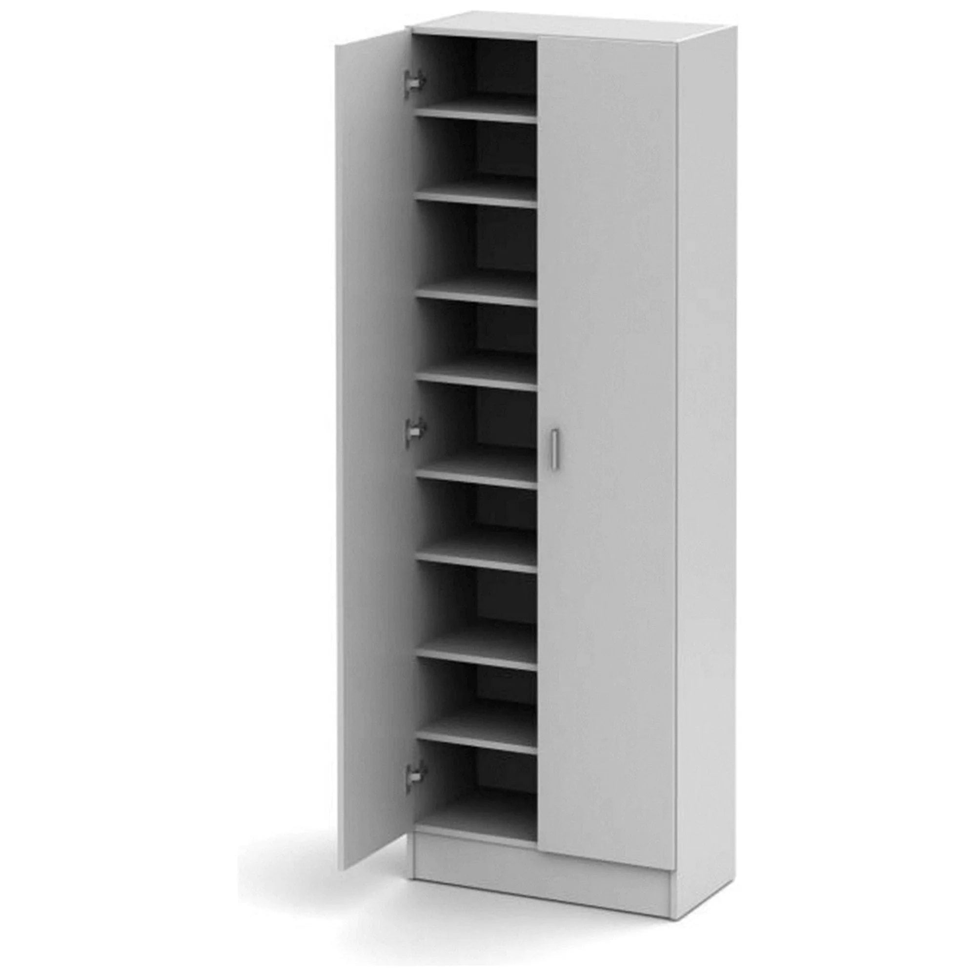 Pantofar MARINA, alb, PAL melaminat, 68x35x197 cm